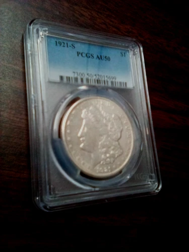 1921-S $1 Morgan Silver Dollar PCGS AU 50