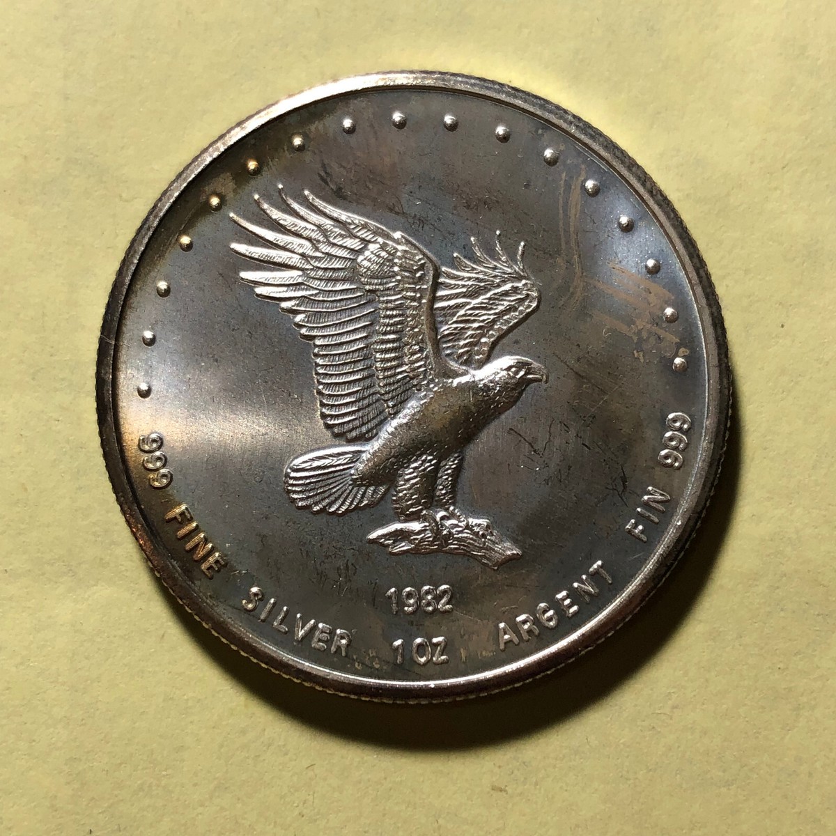1982 Silver Eagle United States Monex 1 oz .999 Silver Round