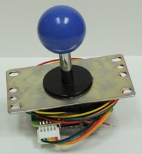 Japan Sanwa Joystick Dark Blue Ball Top  5 Pin Harness Arcade Parts JLF-TP-8YT