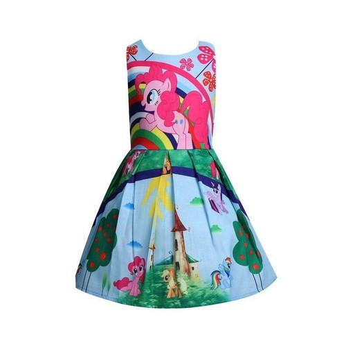 Girl Skater Dress Kids My Little Pony Casual Party Birthday Fancy Dresses Gift🎁 - Picture 7 of 15
