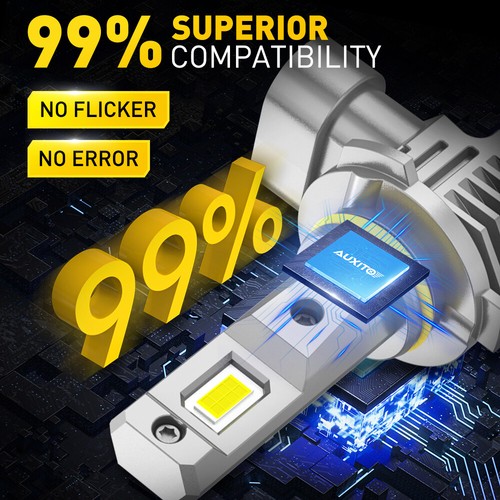 AUXITO LED Light Bulbs 9140 9145 H10 Fog Light Headlight Bulbs Canbus Error Free - Picture 3 of 12
