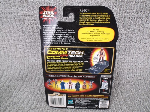 Star Wars Episodio 1 R2-D2 con Booster Rockets Chip Commtech Hasbro 1998 nuovo con scatola - Foto 7 di 8