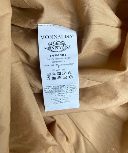 MONNALISA Girls Gold Tulle Sequin Skirt 6 Yrs NWT Holiday Party Sparkle - Picture 5 of 5