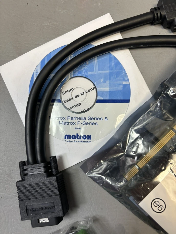 New Accessory Kit Matrox Millennium P650 Low Profile PCI Video Card P65-MDDAP64F - Image 2 of 4