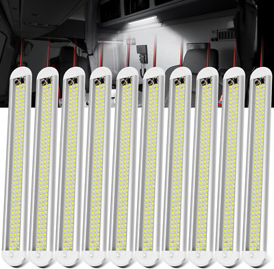 12v LED Interior Light Bar， 120LEDs 1500LM 8W DC 12 Volt led Strip Lights with O