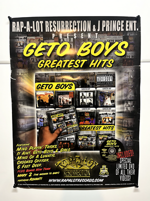 Poster: Ghetto Boys Greatest Hits: Rap-A-Lot Resurrection Records