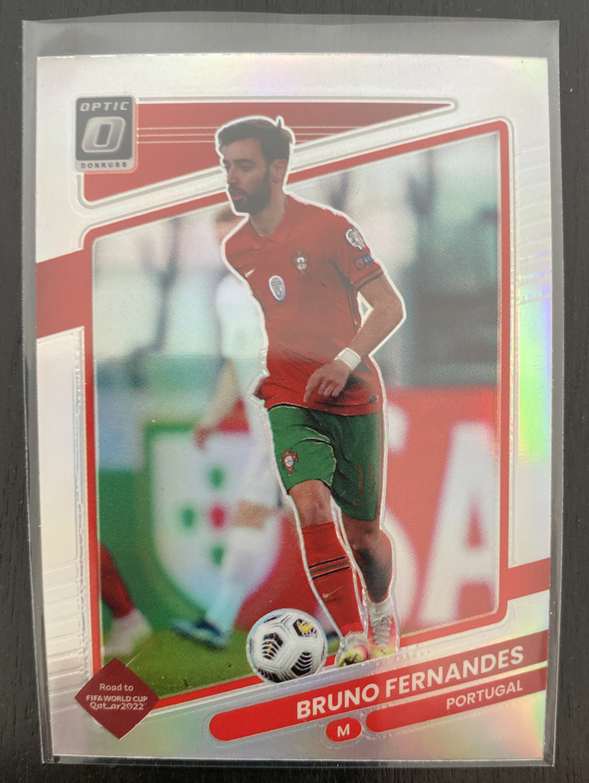 2021-22 Donruss Qatar Silver Optic Bruno Fernandes Portugal #118