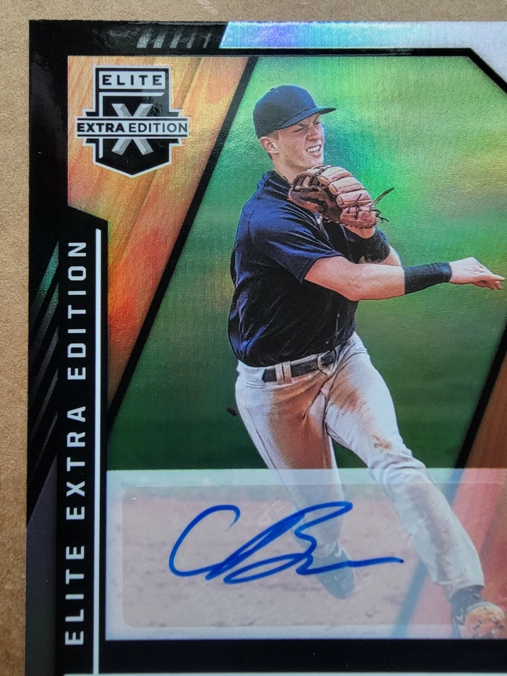 Cooper Bowman 2021 Panini Elite Extra Edition Autograph Baseball Card #122 - Image 2 of 4