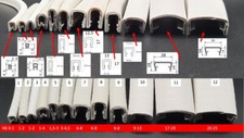 Kantenschutzprofil Kantenschutz Keder Profil PVC Klemmprofil METERWARE 0-25mm