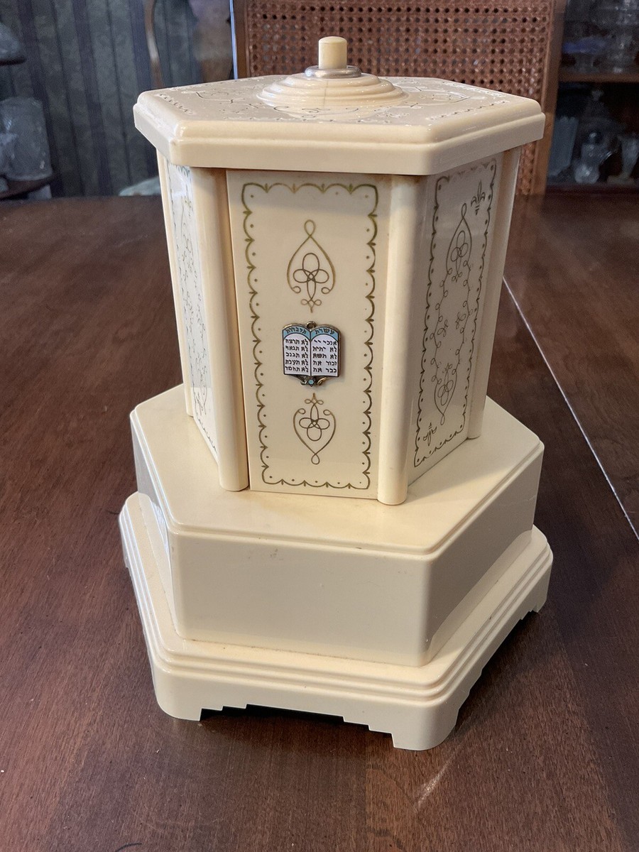Vintage Swiss Harmony The Roundelay Judaica Music Box Cigarette