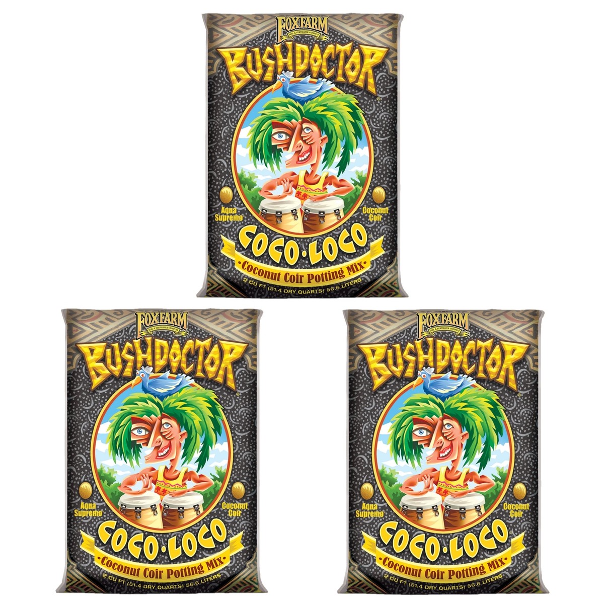 FoxFarm Coco Loco Potting Mix, 2cu ft (Pack of 3) | eBay