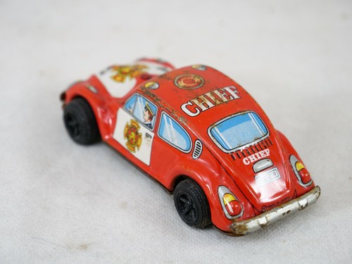 YONE JAPON VW beetle Pompier CHIEF FD 1218 tôle friction 13 cm - Photo 4/9