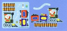 10 Make Your Own Christmas Santa Train Stickers - Party Favors