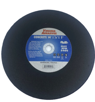 Virginia Abrasives Corp 424-11214 - 14''x1/8''x1''  Concrete Mason Wheel - 10 Pk