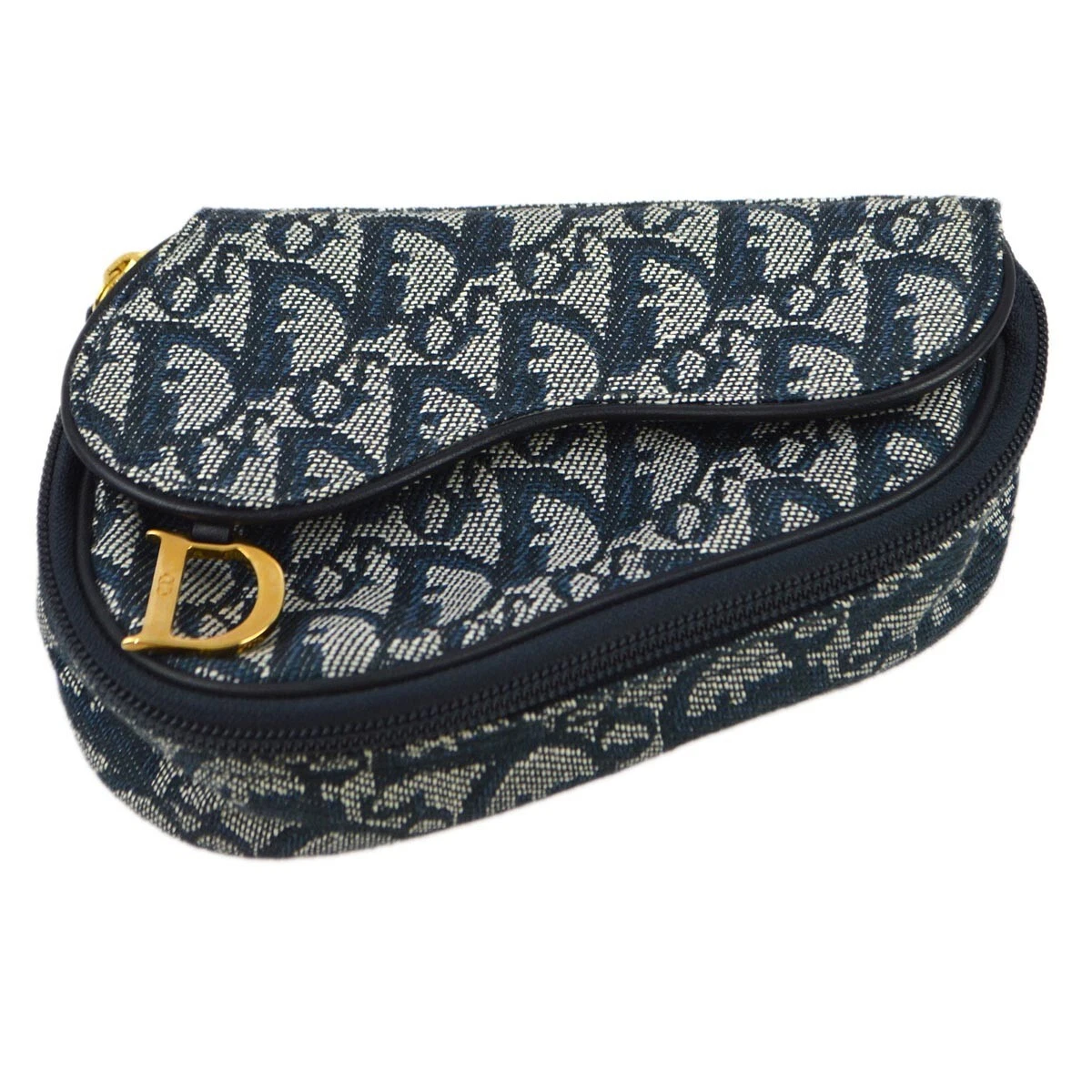 Sac pochette selle marine trotteur Christian Dior 1998 MC1928 163588