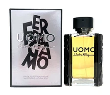 UOMO by Salvatore Ferragamo for Men 3.4 oz Eau de Toilette Spray NEW AUTHENTIC