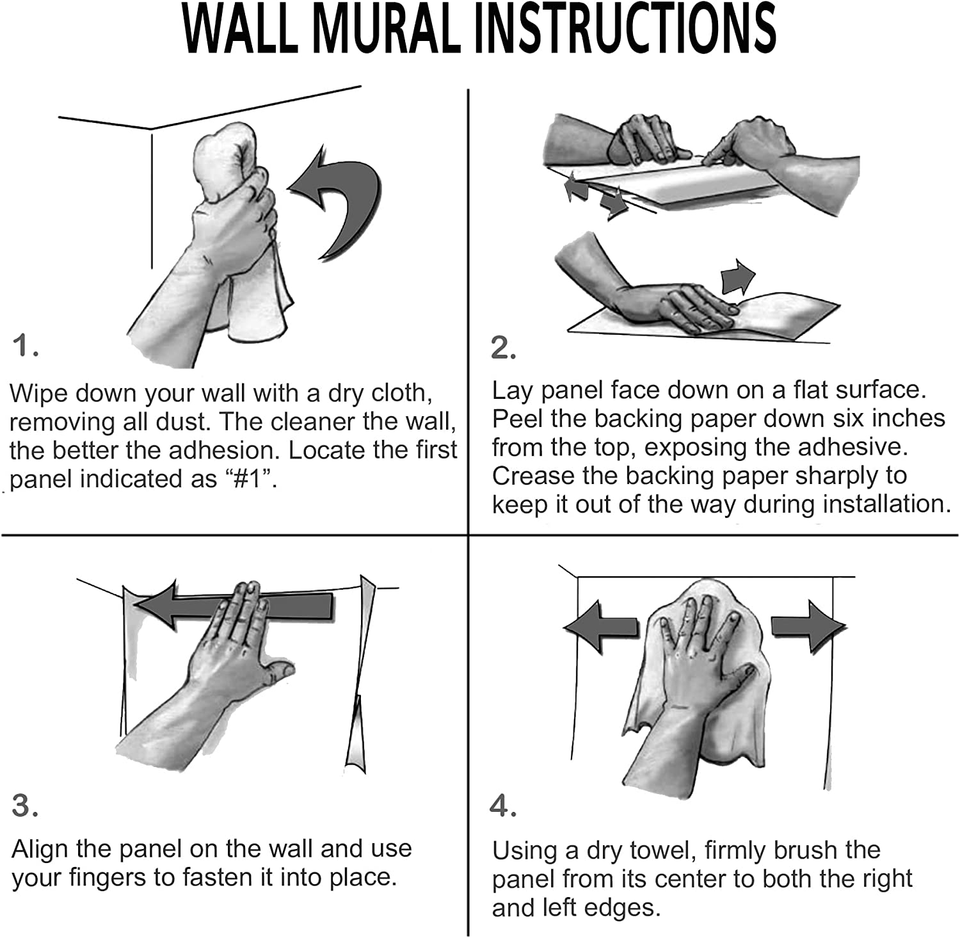 Wall Mural 3D View Pattern Removable Wallpaper Wall Sticker for Bedroom