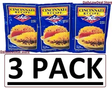 3 PACK - Cincinnati Recipe Chili Seasoning Mix 2.25 oz Each - FAST SHIP!!