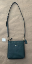 Coach Dark Green Leather File Bag NWT