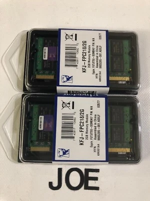 KINGSTON 4GB 2x 2GB Kit Dell Latitude D520, D531, D610, D620, D630, D631, D820, Memory