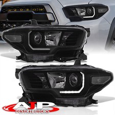 Black Oe Style Led Drl Projector Head Lights Lamps For 2016-2023 Toyota Tacoma Black Oe Style Led Drl Projector Head Lights Lamps For 2016-2023 Toyota Tacoma