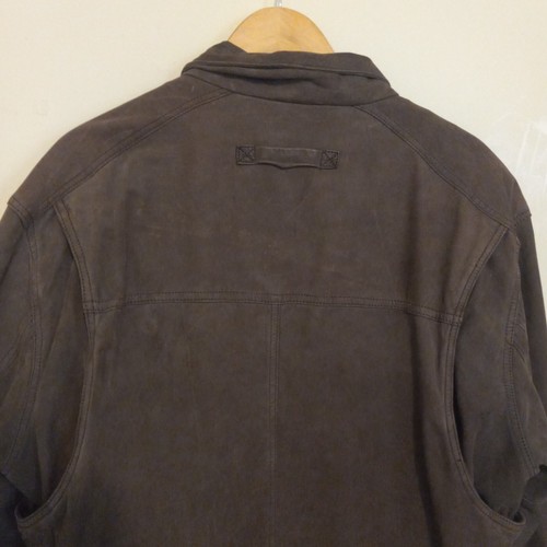 Vtg Reed Sportswear Brown Leather Bomber Jacket-Size 44L-Removable Liner-Pockets - Picture 5 of 11