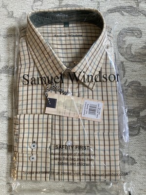 Samuel Windsor sterling checked shirt 