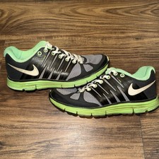 Nike Lunar Elite Black Green Running Shoes Men’s Size 7.5