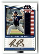 2023 Panini Stars & Stripes USA  #CNTC-RR River Ridings Collegiate Signatures