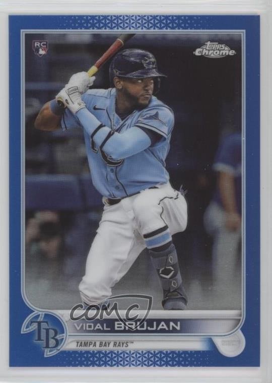 2022 Topps Chrome Blue Refractor 86/150 Vidal Brujan #134 Rookie RC 1m4i