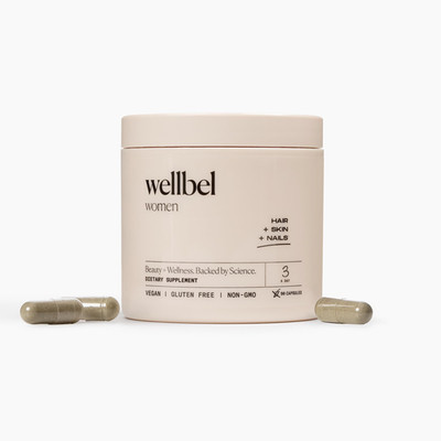 Wellbel Women Clean Supplement For Hair Skin And Nails Vegan Gluten And Non Gmo