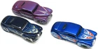 Hot Wheels Tail Draggers Lot of 3 Purple California Blue Flames 1997 Diecast