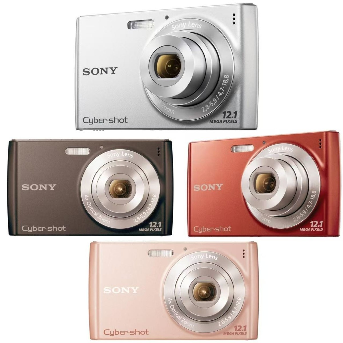 Sony Cyber-Shot DSC-W510 Digital Camera 12.1 MP 4x Optical Zoom