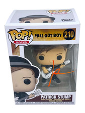 Patrick Stump Signed Fall Out Boy Autograph Funko Pop Rocks #210 Figure JSA COA
