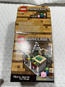 LEGO 21105 Minecraft Micro World The Village Used W/Manuals & Box