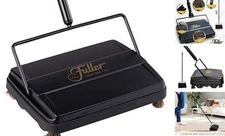  17027 Carpet & Floor Sweeper- Mini Stick Cleaner For Hardwood Surfaces, Black