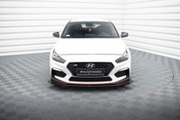 Frontlippe + Flaps Passend FüR Hyundai I30 N Mk3 Hatchback / Fastback Schwarz Ho