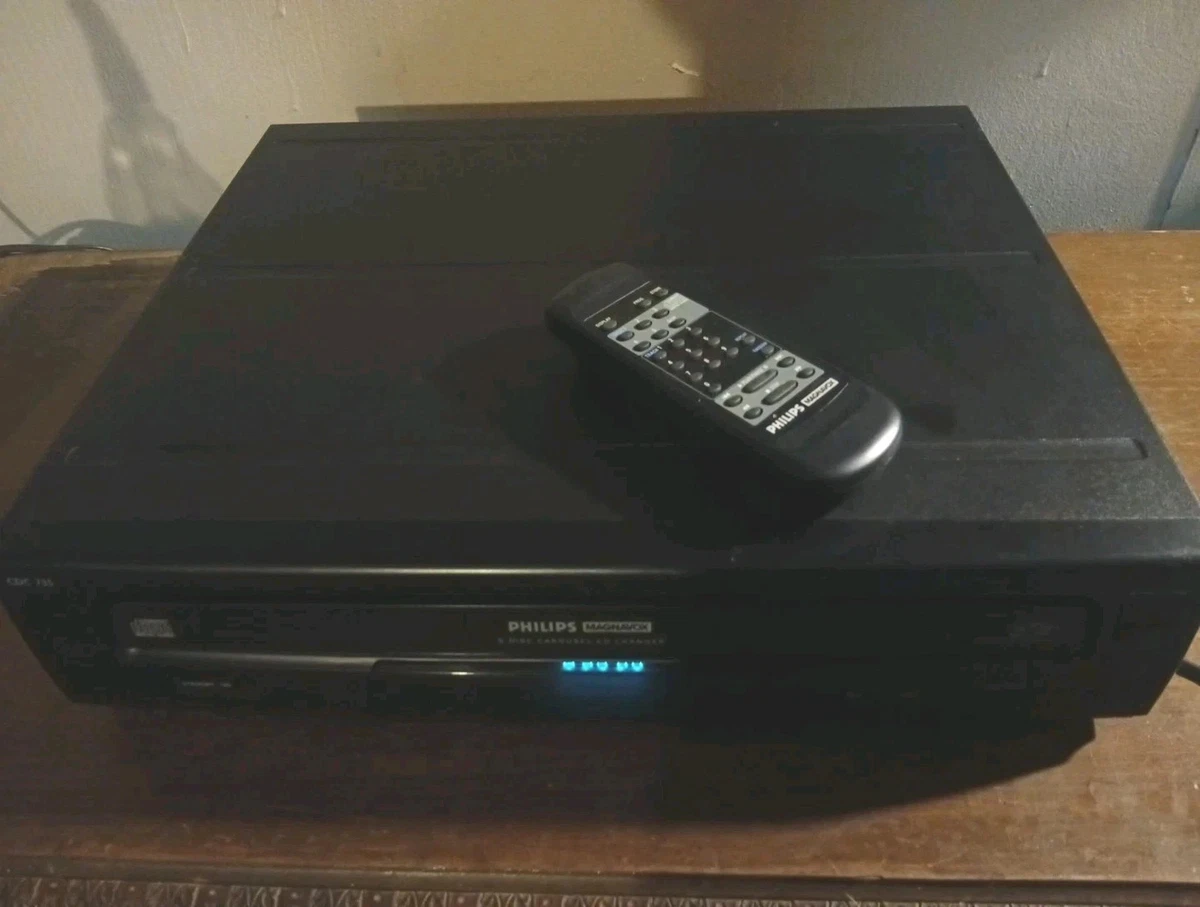 Philips Magnavox CDC-735 5-Disc Carousel CD Changer with Remote