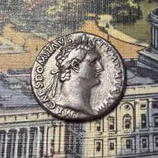 Domitian Ancient Roman Silver Coin 🇻🇦