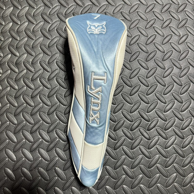 Lynx Crystal Cat 7 Wood Headcover Fairway Wood Head Cover White Baby Blue z1