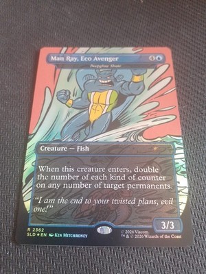 Man Ray, Eco Avenger Deepglow Skate FOIL MTG TMNT Secret Lair NM Magic 