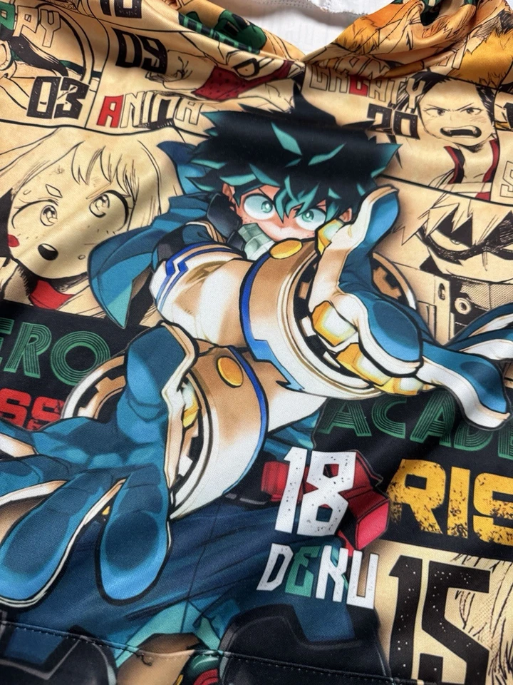 My Hero Academia Anime Estampado Completo Deku 3D Juvenil M Pullover Sudadera con Capucha Foto 2 de 4