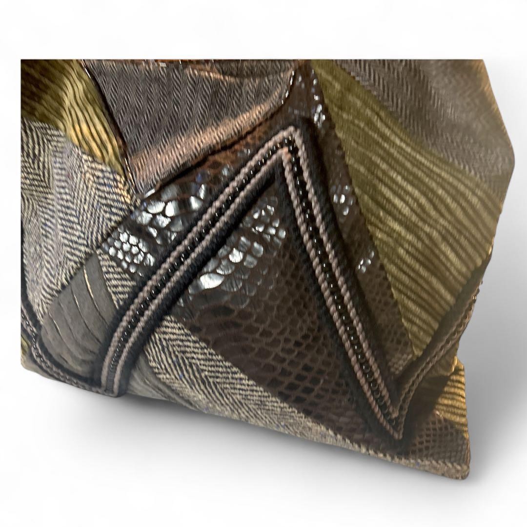 Jamin Puech Gray Patchwork Shoulder Hobo Bag 3D D… - image 20