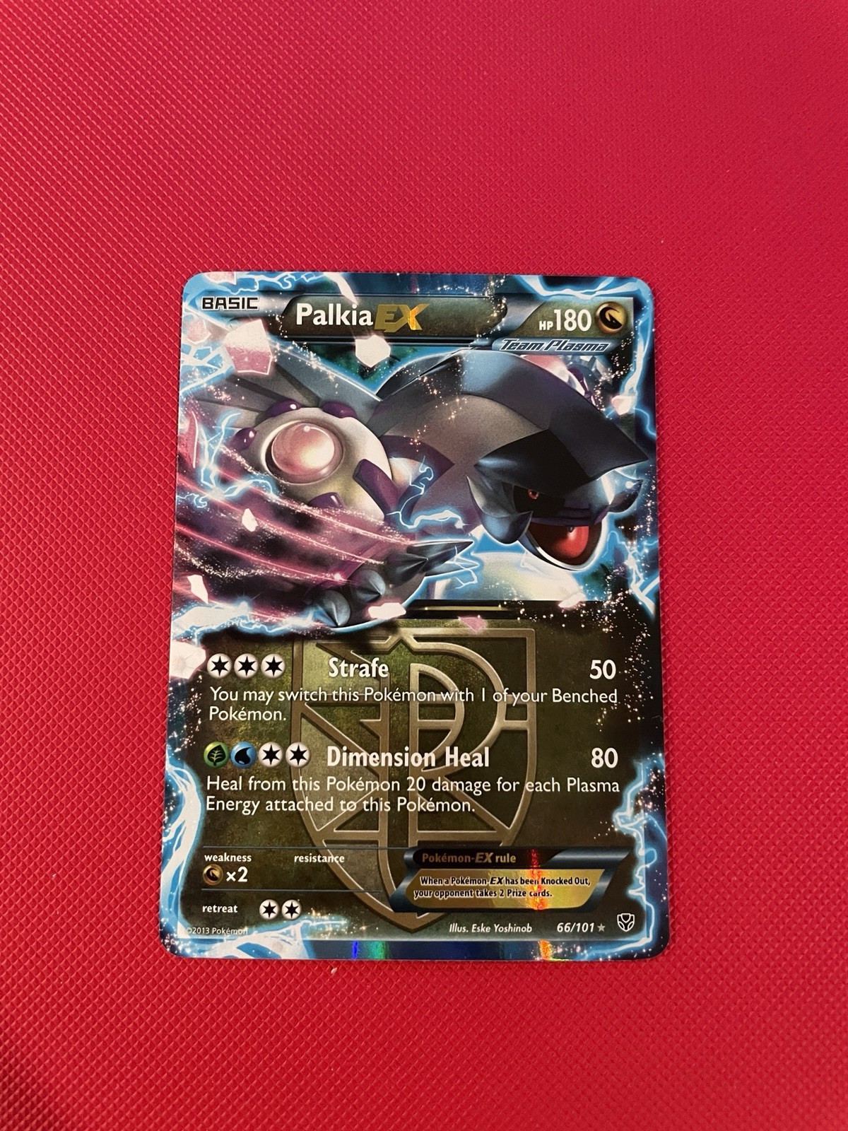 Palkia EX (Team Plasma) 66/101 Plasma Blast Holo NM