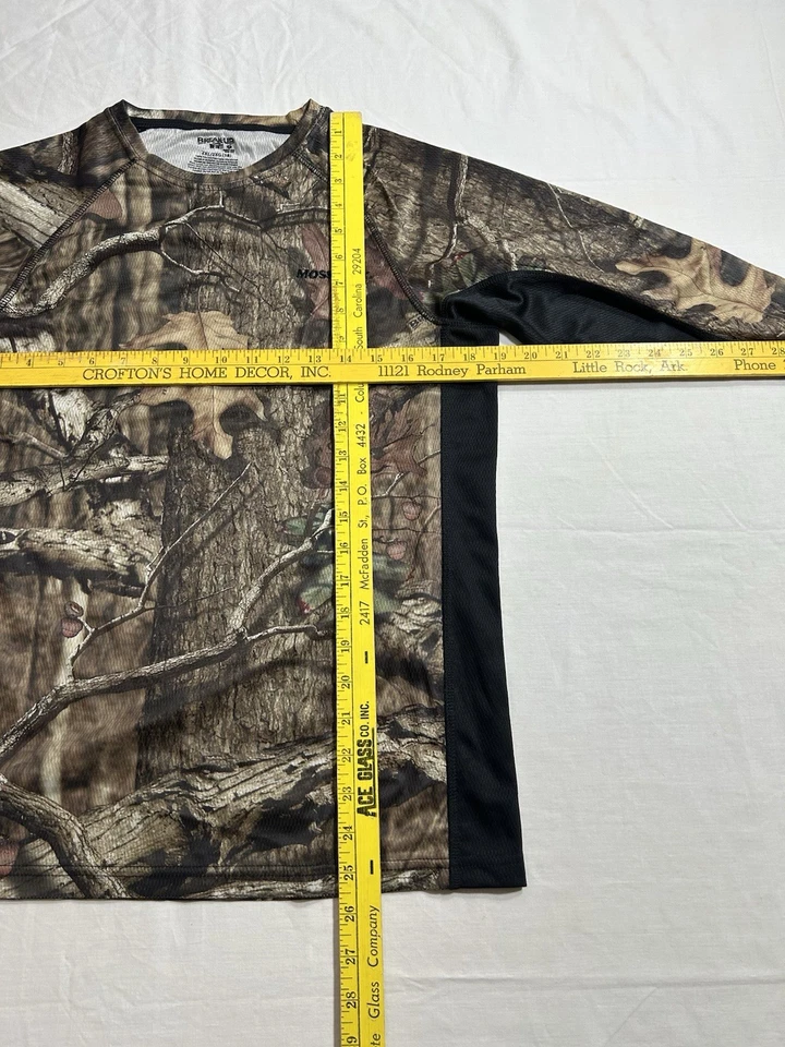 Mossy Oak Camouflage Long Sleeve Pullover Shirt Size 2XL Hunting Outdoors Men's - Image 3 of 4