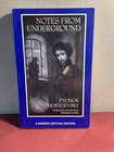 Notes From Underground Fyodor Dostoevsky Norton Critical Edition 1989 Paperback