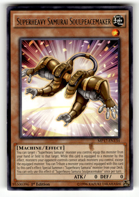Superheavy Samurai Soulpeacemaker MP17-EN134  Rare 2017 Mega-Tins Mega Pack MP