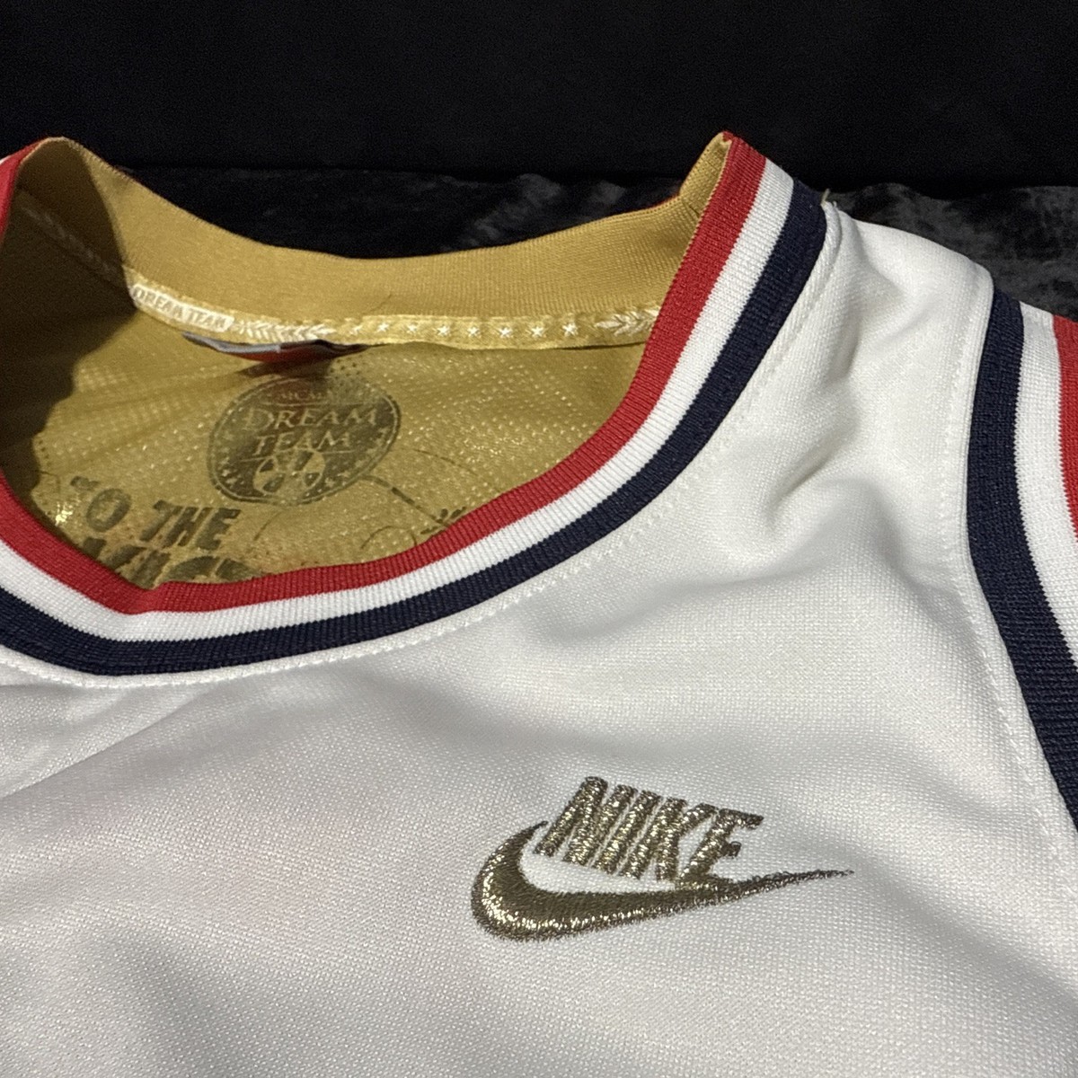 Vintage Nike USA Basketball Michael Jordan Dream Team White Sewn