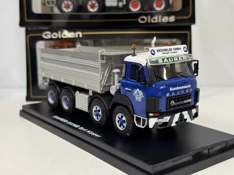 Golden Oldies 1/50 Saurer D330B 8✖️4 Kipper Resin Car Model - Image 2 of 4