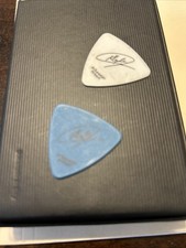 Hall and Oates Klyde Jones Set Off Stage 2021 White Bass And Blue Guitar Pick